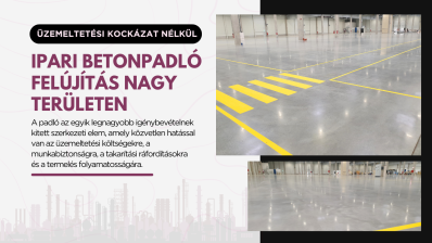 Amikor az ipari betonpadló nem lehet kompromisszum