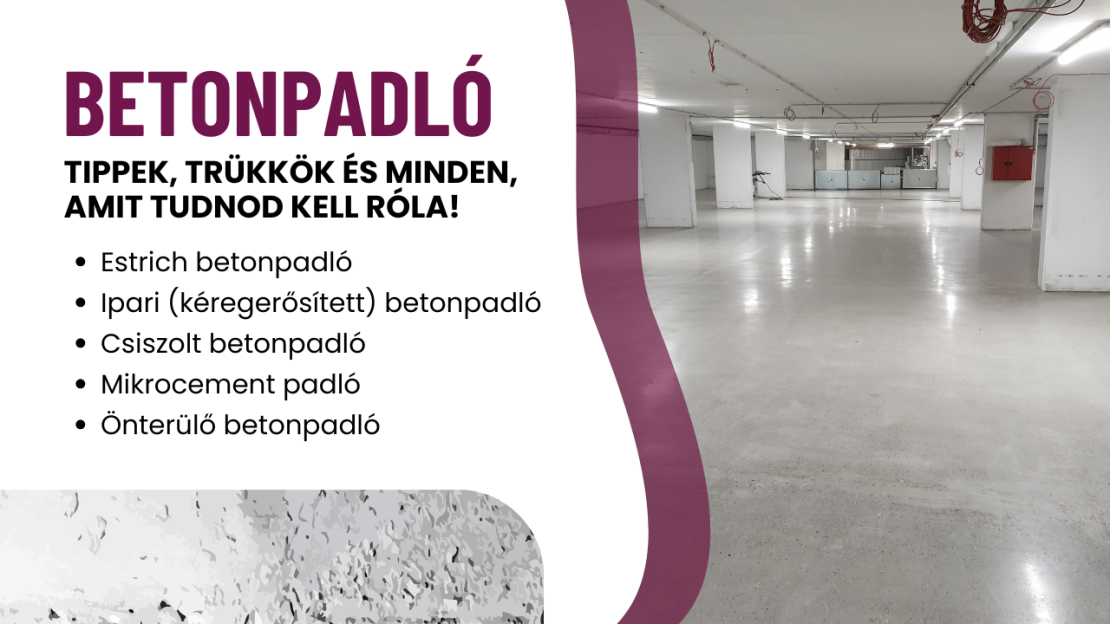 betonpadló tippek