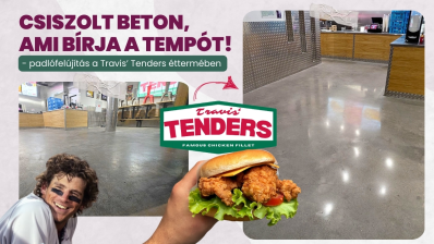 Csiszolt beton, ami bírja a tempót