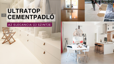 Ultratop cementpadló: az elegancia új szintje
